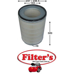 A0429 AIR FILTER OUTER KOMATSU Dozers D63E-1 D63E-1 w/6D125 Eng. KOMATSU Dozers D65E-12; D65EX-12; D65P-12; D65PX-12 D65E-12, D65EX-12, D65P-12, D65PX-12 w/6D125, S6D125 Engs. KOMATSU Excavators PC200 PC200 w/S6D95 Eng