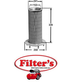 A0427IN AIR FILTER INNER CATERPILLAR Scrapers, Wheel Tractors 777A 777A Tractor DJB Haulers D25C; D35C D25C, D35C w/Cat 3306 Eng. DJB Haulers D275; D300; D330; D350 D275, D300, D330, D350 w/Cat Eng