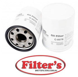 C0076 OIL FILTER ISUZU DMAX D-MAX 3.0L 3L TF TURBO DIESEL  8981650710 WCO173 WC0173 4JJ1-TC CRDI 6/2012- ISUZU D-MAX 3.0L AND 2.5L 4CYL TD 4JJ1-TCX ENGINE 6/2012- Z929 FE0025