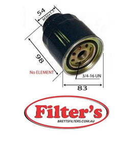 FC0034  FUEL FILTER WITH SENSOR HOLE 3.0L 3L 2003- RODEO DIESEL TURBO INTERCOOLED FC-1511  WCF142  8972889470  GFI62500  B5303N  COMMON & NON COMMON RAIL 4JJ1 4JH1 4JH1TC 4JJ1T  Z783 WZ783