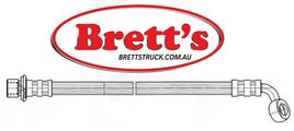 BH21498R LH REAR BRAKE HOSE LEFT BRAKE HYD HOSE HYDRAULIC A.B.S. SL 5308 A.B.S. SL 6292 Blue Print ADT353415 BOSCH 1 987 481 127 BOSCH 1987481662 DELPHI LH7237 HERTH+BUSS J3702194 Masuma BH-096 Masuma BH-297-1 Miyaco BH-T775 Miyaco BH-T924  BH-T926