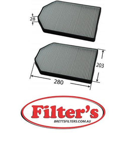 AC0122C CABIN AIR FILTER SET OF 2 KIT AUDI A8  Cabin Jan 97~Sep 02 2.5 L 4D8 AKN KW:110 Cabin Mar 94~Mar 96 2.8 L 4D2 AAH KW:128 Cabin Mar 94~Mar 96 2.8 L 4D8 AAH KW:128 Cabin Sep 99~Sep 02 3.3 L 4D2 AKF KW:165 Cabin Sep 99~Sep 02 3.3 L 4D8 AKF