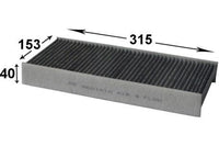 AC42141C CABIN AIR FILTER CITROEN C5 Cabin Nov 04~Feb 08 2.0 L RC 2.0 HDi 138  Cabin Nov 04~Feb 08 2.0 L RC EW10A  CITROEN C5 Estate Cabin Mar 01~Oct 04 3.0 L DEXFXC ES9J4S