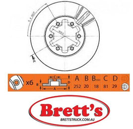 RN1357V DISC ROTOR FRONT  NiBK JNBK RN1357  NISSAN Urvan  Front Axle Rotor Apr 82~Jul 94 2.0 L E23B Z20 KW:66  Apr 82~Jul 94 2.0 L E23B Z20S   Apr 82~Jul 94 2.0 L E24 Z20 KW:66  Nov 86~Jan 95 2.0 L E24 Z20S KW:66