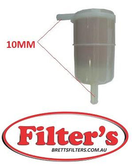 FS232J FUEL FILTER FS-1815 FS1815 WZ322 Z322 PE825 ALG320 16403-03J00 BUY ON-LINE @ BRETTS ALL FILTERS  FORD MAVERICK BK 8CYL 4.2L DIESEL 88-07/89 NISSAN LIGHT VEHICLE PATROL GQ SERIES TB42 ENG 6CYL 4.2L PETROL ASPIRATED 1988-1998