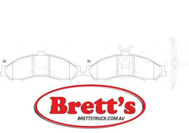 PN0824  DISC PAD SET NiBK JNBK FRONT KIT   HOLDEN Adventra HOLDEN Commodore HOLDEN Monaro HOLDEN Statesman