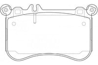 PN0857  DISC PAD SET NiBK JNBK FRONT KIT   MERCEDES-BENZ CLS-Class : CLS 500 MERCEDES-BENZ E-Class : E 500 MERCEDES-BENZ S-Class : S 500