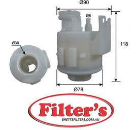 FST26001 FUEL FILTER  DAIHATSU Xenia  Fuel Supply Sys Jan 03~ 1.3 L M80 K3-VE  Fuel Supply Sys Jun 07~ 1.3 L M80 K3-VE3  Fuel Supply Sys Jun 07~ 1.5 L M80 3SZ-VE