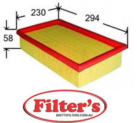 A31052 AIR FILTER  MERC HENGST FILTER E223.L E223L JS A0052 A31052 MAHLE/KNECHT LX 439  LX439 MANN-FILTER C30195 MERCEDES 604.094.00.04 6040940004 A6040940004 PUROLATOR A37327 SAKURA A26081 FA26081 A-26081 FA-26081 WESFIL WA1038 RYCO A1487