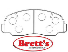PN1098  DISC PAD SET NiBK JNBK FRONT KIT   AKEBONOA-117K BENDIX AUSDB292 DAIHATSU04491-60020-000 FBLAFP202 FMSID239-7151