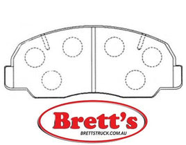 PN1109  DISC PAD SET NiBK JNBK FRONT KIT   AKEBONOA-117K BENDIX AUSDB292 DAIHATSU04491-60020-000 FBLAFP202 FMSID239-7151