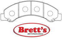 PN4464 DISC PAD SET NiBK JNBK FRONT REAR KIT FOR TOYOTA Toyo Ace Truck Front Axle Brake Jun 04~Oct 06 4.7 L XZU413 J05D-T  Rear Axle Brake Jun 04~Oct 06 4.7 L XZU413 J05D-T