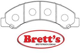 PN4464 DISC PAD SET NiBK JNBK FRONT REAR KIT FOR TOYOTA Toyo Ace Truck Front Axle Brake Jun 04~Oct 06 4.7 L XZU413 J05D-T  Rear Axle Brake Jun 04~Oct 06 4.7 L XZU413 J05D-T