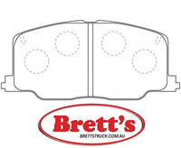 PN1281  DISC PAD SET NiBK JNBK FRONT KIT   TOYOTA04491-32291 04491-32300 TOYOTA04491-32301 TOYOTA04491-32340 TOYOTA04491-32341 04491-32350 AY040-TY002 V9118-1016 TOYOTAV9118-1030 TOYOTAV9118-A016 TOYOTAV9118-A030 TRWGDB798