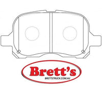 PN1302  DISC PAD SET NiBK JNBK FRONT KIT   CHEVROLET (GM) Prizm Sedan FOR TOYOTA Corolla