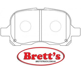 PN1302  DISC PAD SET NiBK JNBK FRONT KIT   CHEVROLET (GM) Prizm Sedan FOR TOYOTA Corolla