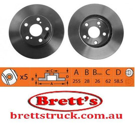 RN1340V DISC ROTOR NiBK JNBK FRONT FOR  TOYOTA BREMBO    09.A130.20 DELPHI    BG4181 FiT    FR0450V Fritech    DF1386 JAPANPARTS    DI-2009 MINTEX    MDC2303 NK    2045137 SB    BR21178T SBS    18152045137 TOYOTA    43512-0K030 TOYOTA    435120K010