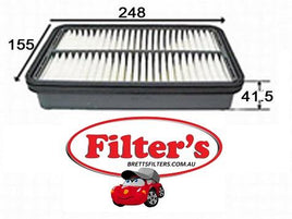 A21162 AIR FILTER FOR TOYOTA AC Delco ACA101 AC Delco ACA43 AZUMI A21162 BALDWIN PA2209 BOSCH 1987429137 DAIHATSU 17801-87401 DAIHATSU 17801-87401-000 DONALDSON P500026 DONALDSON P500037 FLEETGUARD AF4964