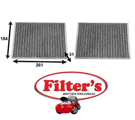 AC0148SET CABIN AIR FILTER MERCEDES 2218300318  2218300718  A2218300318 BENZ A2218300718 WESFIL WACF0222 SAKURA CA-26070-S CA26070-S CAC26070S CAC-26070-S  CAC26070S CAV-26070-S CAV26070S