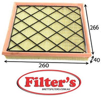 A52011 AIR FILTER  HOLDEN Cruze Air Supply Sys Apr 13~ 1.6 L A16LET  Air Supply Sys Jun 09~Feb 11 2.0 L Z20S1  Air Supply Sys Sep 09~ 2.0 L Z20S1   OPEL Astra Air Supply Sys Jun 12~ 1.4 L P10 A14NET KW:103 Air Supply Sys Jun 12~ 1.6 L J A16LET KW:132