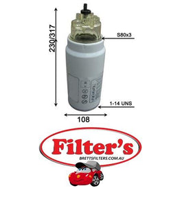 FC0032S FUEL FILTER   DIESEL WATER TRAP FC0032 AZUMIFC45032S DAF1433649 DAFJ8621420 FLEETGUARDFS19769 HENGST FILTERH710WK HOWOVG1540080032 LIEBHERR10032291 MAN51.12501-7260 MAN51.12501-7283 MAN51.12501.7288 MAN51.12503.0052 MANNPL420X