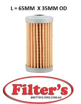 F012J   FUEL FILTER Asahi FF9103, Asahi YF9103, Baldwin PF937, Bolens 1862499,  Coopers FSM4110, Donaldson P502134, Fiat 157583009,  Fleetguard FF5260, Fleetrite FFR85260, Ford SBA130366040,