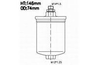 FS42015 FUEL FILTER PEUGEOT 309 Fuel Supply Sys Jul 89~Dec 93 1.6 L BDY(XU5M2Z) KW:65 Fuel Supply Sys Jul 89~Dec 93 1.9 L DKZ(XU9JAZ) Model:GTi|KW:88 Fuel Supply Sys Aug 89~Dec 93 1.9 L D6C(XU9J4) Model:GTi|KW:116