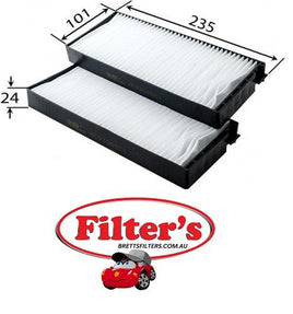 AC9308CSET CABIN AIR FILTER  SET KIA Spectra Cabin Jun 00~Sep 11 1.6 L SD (RUS) S6D    AZUMI AC13308CSET AC13308C AZUMI AC13308SET AC13308  HYUNDAI 97619-FD200  97619FD200