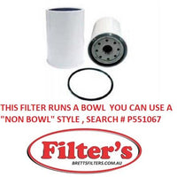 FC45002 FUEL FILTER VOLVO-PENTA Industrial Engines TAD1670VE; TAD1671VE; TAD1672VE TWD1652GE; TWD1653GE; TWD1663GE TWD1643GE, WINPOWER Generators DR400V4 DR400V4 w/Volvo TAD1242GE Eng. BALDWIN BF1366 BF1366-O BF1366O BF1366-0