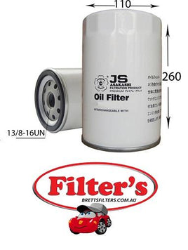 C0072 OIL FILTER VOLVO TRUCKS F16  TD162  FL10 - D10A   FL10 - TD101/ TD102   FL7 - TD71 TD72  FM12-340 - D12C  D12D  FM12-380  FM12-420  FM12-460 - D12D ENGINE (05/03-ON)