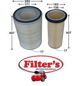 A366SET AIR FILTER HINO SCANIA UD NISSAN MITSUBISHI OUTER + INNER SET KIT  A366J + A366IN A20366 A20366SET   NISSAN 16546-96125 1654696125  16546-99226 1654699226 SAKURA A5653 A-5653 FA5653 FA-5653  A5653SET FA5653SET A-5653SET A5653
