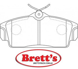 DB1761PM DISC PAD SET FRONT NISSAN PULSAR N16 1.6 1.8 Lucas Caliper Jul 2000 - Jan 2006   DB1761  ADB1761