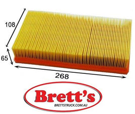 A0261 AIR FILTER ROVER Rover 800 Air Supply Sys Jan 92~Feb 99 2.0 L 820 T16 Model:RS/STH|KW:132 Air Supply Sys Apr 94~Mar 96 2.0 L 820 Model:SPORT|KW:145  ROVER Rover Metro   ROVER Rover Tourer