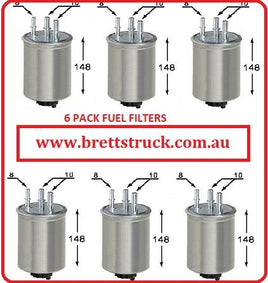 FS0044X6 6 PAK FS0044 6 PACK  FUEL FILTER SSANGYONG SSANGYONG (TURBO DIESEL only)  Actyon 200 XDi | 2007-on Actyon A200S 2.0L | 2007-on Kyron 2.0L XDi | 2006-on Kyron 2.7L XDi | 2006-on Musso 2.9L TD | 07/04-on Rexton RX270 2.7L XDi  Stavic 2.7L XDi