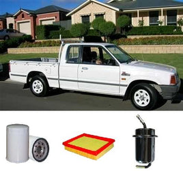 KIT8033 FILTER KIT MAZDA  B2600 K17020 G6 EFI  2.6L1991-1999 BRAVO K-17020 B2600 G6E   2.6L MPFI 1992-1999 BRAVO B2600 G6E 2.6L PETROL MPFI 1996-1999