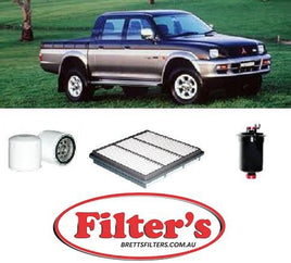 KIT3036 FILTER KIT MITSUBISHI COMMERCIALS TRITON MK - 3.0L 3L V6  PETROL 6G72 - 1996-2006  OIL FUEL AIR FITERS