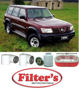 KIT4035 FILTER KIT NISSAN GU PATROL  OIL OIL FUEL AIR FILTER SERVICE SET  NISSAN PATROL K-18290 GU TD42 6 4.2 4.2L D - 2/2000-2003  KIT4035,P902765,RSK13,K-18290,K18290,WK30