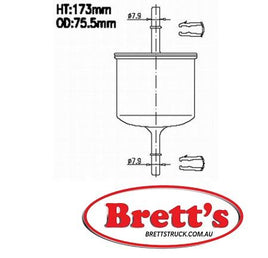 JF872M  EFI FUEL FILTER JF872  VOLVO S60 Jul 00~Feb 03    2.0 L        B 5204 T5 Jul 00~Jun 04    2.3 L    B 5244 S2 Jun 04~    2.4 L         Mar 03~    2.5 L        B 5254 T3