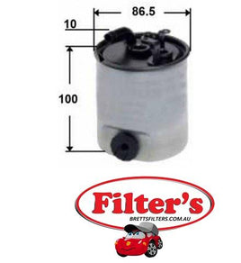 FS0052 FUEL FILTER MERCEDES-BENZ   SPRINTER  208 SERIES W902 OM611.987   208CDI SERIES OM611DELA   308 SERIES W903 OM611.987 ENGINE 4CYL 2.2L DIESEL  311 CDi 906 TURBO  311 SERIES OM611.981    313 SERIES OM611.981   413 SERIES W904 OM611.981