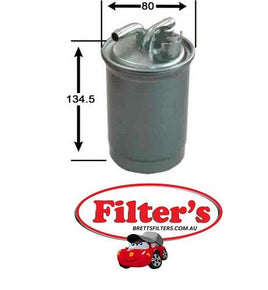FS0054 FUEL FILTER Audi A4 2.0L 2L TDi 10/2005-03/2008   B7 Turbo Diesel 4Cyl  BLB FS0054 FUEL FILTER AZUMI    FSD33054 MANN    WK84221 WK842/21 WK842/21X WK84221X VW   AUDI  8E0 127 401 8E127401   WESFIL WCF275