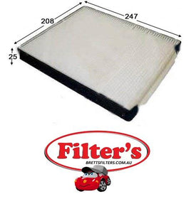 AC11305 CABIN AIR FILTER HYUNDAI TERRACAN HP 2.9L 4CYL J3 CRDI TURBO DIESEL 2005-2008 HYUNDAI TERRACAN HP 3.5L V6 G6CU MPFI 2001-2008  HYUNDAI TERRACAN TERRACAN (PETROL) 3.5L V6 2001-ON HYUNDAI TERRACAN TERRACAN (TURBO DIESEL) 2.9L CRDI 4CYL 2004-ON