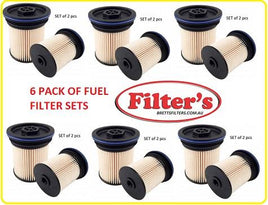 FE0044SETX6 FE44002 FE44002SET FE0044SET 6 PACK PAK FUEL FILTER FE0044  JEEP HOLDEN Captiva 2.2L TD 2011-  CGII   4Cyl  Z22D1 DI  Jeep Grand Cherokee 3L 3.0L V6 CRD  2011-  Turbo Diesel  EXL  DOHC 24V Chrysler 300C 3.0L V6 CRD 2012 07/12-  3L 7/2012-