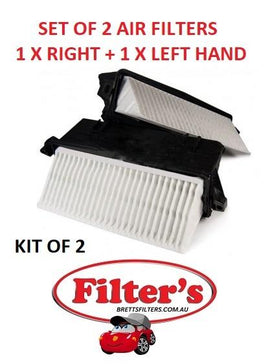 A0645SET AIR FILTER SET Mercedes Benz  C350 3.0L 3L V6 CDi 6/11-8/14 W204 Turbo Diesel OM642-834 CRD  GL350 3.0L 3L V6 CDi 4/13- X166  Turbo Diesel. OM642-826 CRD  ML300 3.0L 3L V6 CDi 2/11- BLE W164 Turbo Diesel. OM642-940 CRD