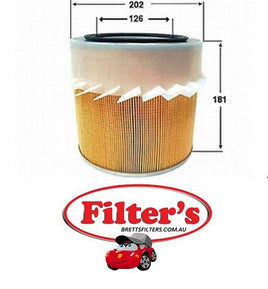 A427J AIR FILTER MITSUBISHI  CANTER - FE339 / FE439 / FE449 - 3.3L / 3.9L - DIESEL - TURBO 4D34 - 1991-1995 CANTER - FE444 - DIESEL - TURBO 4D31T - 1986-1995 A427