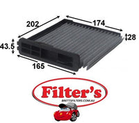 AC208J CABIN AIR FILTER NISSAN TIIDA 1.8L C11 4CYL MR18 MPFI 2006-ON CA-18310 WACF0105 27891-ED025 27891ED025 FILTERS BUY ON-LINE  CARS UTE UTES VANS