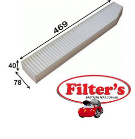 AC0174 CABIN AIR FILTER Jeep Grand Cherokee 4.0L 1996- ZG. Petrol 508MX  Cherokee 4.7L V8 1999-2001  WJ  WG  Petrol  4.7L V8, 5.7L V8, 6.1L V8 2005   WH/WH SRT  3.0L V6