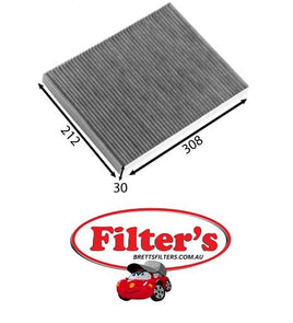 AC0176C CABIN AIR FILTER CHRYSLER 300C LE SERIES 3.0L V6 TURBO DIESEL OM642 2006-2007 LE SERIES 3.5L V6 PETROL Y1 2005-ON LE SERIES 5.7L V8 PETROL Y1 2005-ON LE SERIES 6.1L V8 PETROL Y1 2006-ON TOURING WAGON   3.5L V6  Y1 2006-ON