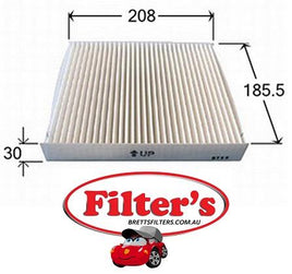AC27902 CABIN AIR FILTER AC902 SUBARU IMPREZA RCA163P SUBARU IMPREZA 2.0L - INC TURBO - 2000-2003 SUBARU IMPREZA 2.0L - INC TURBO - 2003-2008 SUBARU IMPREZA 2.5L - 2003-2005