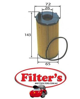 OE0099 OIL FILTER Dodge  Nitro 2.8L CRD    2007-2010    KA  Turbo Diesel    Cherokee 2.8L CRD 05/2008-on    KK Turbo Diesel 41152016F  68032204AA 68032204AB K68032204AA WC0110 HU8202X HU820/2X   BRETTS ALL FILTERS   WCO110 R2750 R2750P