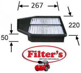 A28512 AIR FILTER  HONDA Accord Air Supply Sys Jan 08~ 2.4 L CP2 K24Z Geo:SG Air Supply Sys Jan 08~ 2.4 L CP2 K24Z2  Air Supply Sys Jan 08~Sep 12 2.4 L P10 K24Z2